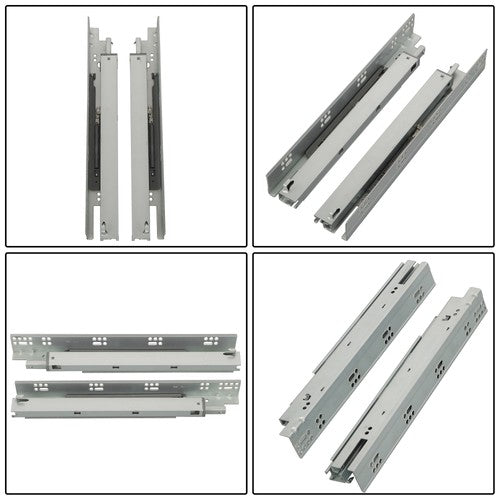 DURAFORCE 4 Pairs Undermount Drawer Slides 15 inch Undermount Soft Close Drawer Slides