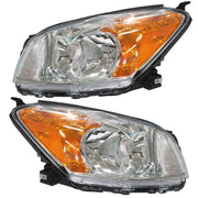 DURAFORCE Black Housing Headlamp Halogen Type Right & Left For Toyota Rav4 Sport 2009-2012