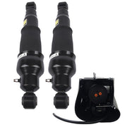 DURAFORCE 2Pcs Air Shock Absorber + 1Pc Compressor Pump Rear For Infiniti QX56 2007-2010