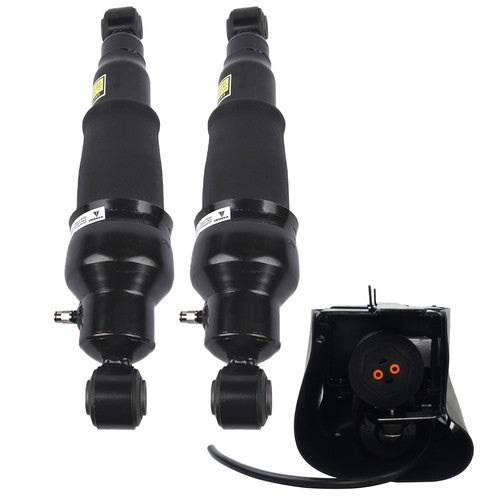 DURAFORCE 2Pcs Air Shock Absorber + 1Pc Compressor Pump Rear For Infiniti QX56 2007-2010