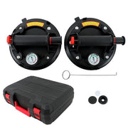 DURAFORCE 2 Pack 8" Glass Suction Cups with Pressure Gauge 440 lb Load Capacity
