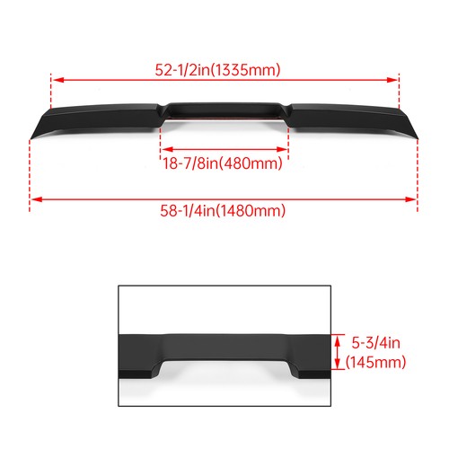 Roof Rear Cab Spoiler Wing for Toyota Tundra 2014-2021 Replace 985399