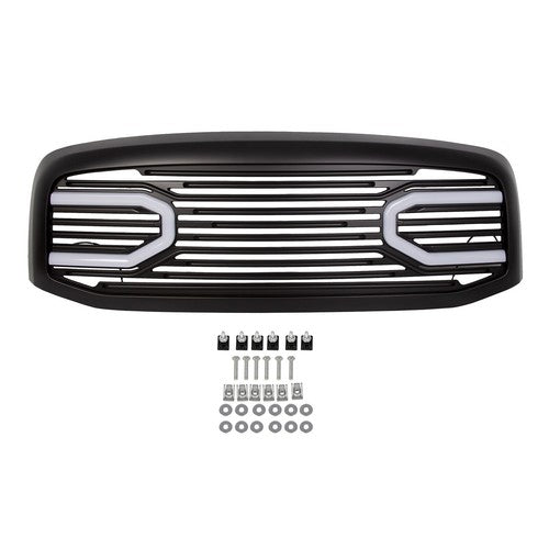 Front Hood Black Grille Shell Light for Dodge RAM 2500 3500 1500 2006-2009