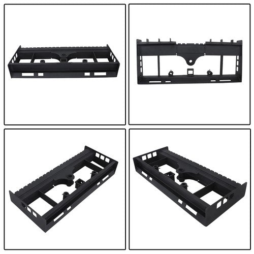 DURAFORCE 2500lb Wolfequip Pallet Fork Skid Steer Frame Receiver Hitch & Hay Spear Sleeves