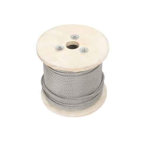 DURAFORCE T304 3/16 Inch Stainless Steel Cable 7x19 Strands 250FT 3700 lbs Steel Wire Rope