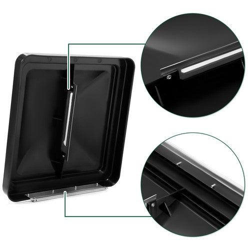 DURAFORCE 2 Roof Vent Cover 14" x 14" Replacement Lid For Camper RV Trailer Motorhome