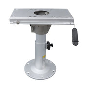 DURAFORCE Aluminum Marine Seat Pedestal 13"-19" Adjustable Height Locking With Slide Base