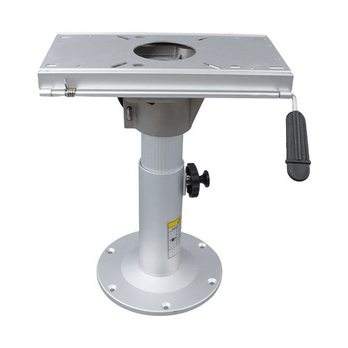 DURAFORCE Aluminum Marine Seat Pedestal 13"-19" Adjustable Height Locking With Slide Base