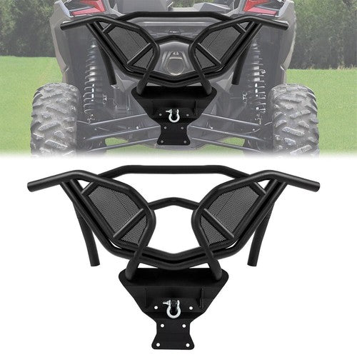DURAFORCE Rear Ready Bumper Guard W/ D-Ring for Can-Am Maverick X3 2017-up Powder Coated