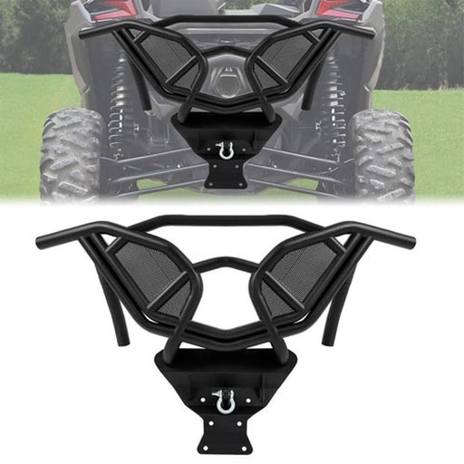 DURAFORCE Rear Ready Bumper Guard W/ D-Ring for Can-Am Maverick X3 2017-up Powder Coated