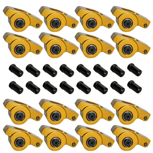 DURAFORCE Fits Chevrolet SBC 350 400 1.5 Ratio 7/16" Aluminum Full Roller Rocker Arms Set