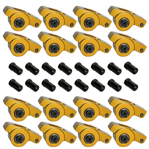 DURAFORCE Fits Chevrolet SBC 350 400 1.5 Ratio 7/16" Aluminum Full Roller Rocker Arms Set