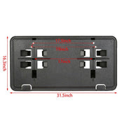 DURAFORCE Front Bumper License Plate Mounting Bracket Holder Cover For 2015-2017 Ford F150