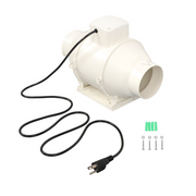 DURAFORCE Inline Duct Fan 4 Inch 280 CFM Ventilation Exhaust Fan for Bathroom Grow Tent