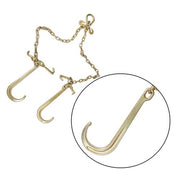 DURAFORCE For G70 5/16" V-Chain Bridle w/ 15" Large J Hooks,J-Hook w/ Grab Hooks 3' US