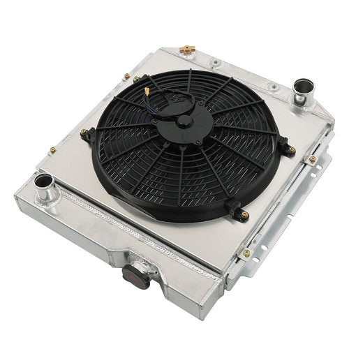 DURAFORCE For 1960-1965 Ford Falcon Ranchero V8 3 Row Radiator+Shroud+Electric Fan+Relay