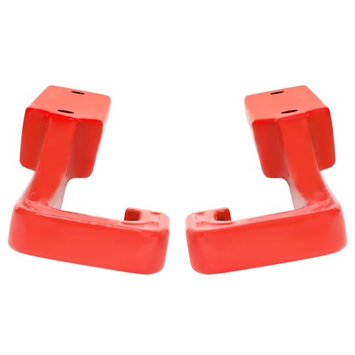 DURAFORCE Pair Red Steel Tow Hooks Kit For Jeep Grand Cherokee WK2 2015-2023 2016