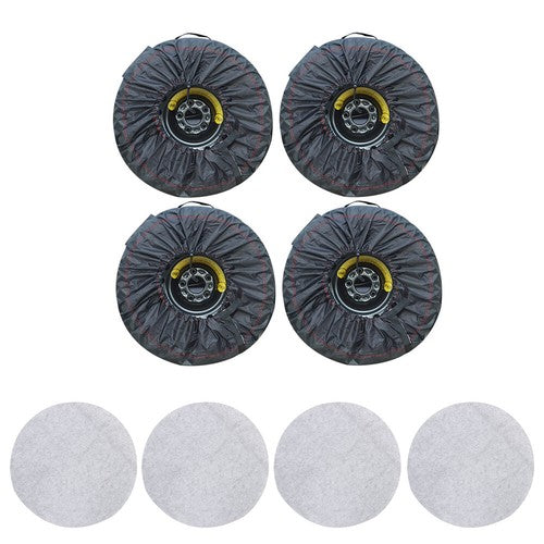 DURAFORCE For Black 420D And Black 600D Cases+Tyre 4Pcs Bags Car Cover With Handheld Tyre