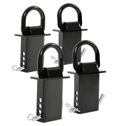 DURAFORCE 4 PCS Heavy Duty Adjustable Trailer Stake Pocket D Ring Standard 2”x4” 16200LBS