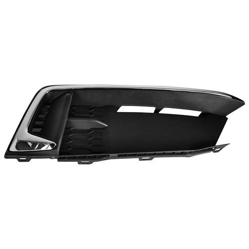 DURAFORCE Front Fog Light Lamp Covers W/Chrome for 2019-2021 for Honda Civic Coupe Sedan