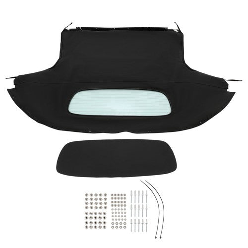 DURAFORCE For Mazda MX-5 Miata 2006-2014 Black Convertible Soft Top W/Heated Glass Window