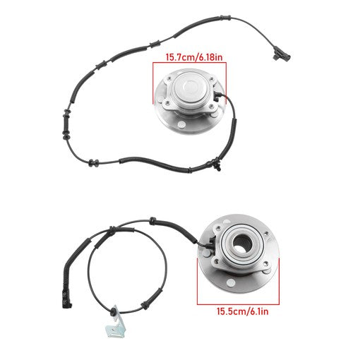 DURAFORCE For Chrysler Town & Country 3.6L 2008-2011 4X Front Rear Wheel Hub Bearings FWD
