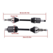 DURAFORCE For Buick Chevrolet Oldsmobile Pontiac 3.8L1998-2011 2* CV Axle Assembly Front