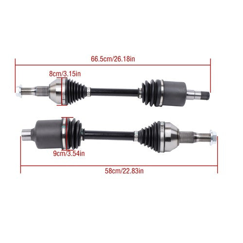 DURAFORCE For Buick Chevrolet Oldsmobile Pontiac 3.8L1998-2011 2* CV Axle Assembly Front