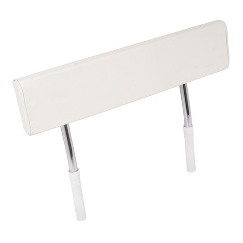 DURAFORCE Seat Backrest W/Folding Arms For Universal Boat Leaning Post White + Silvery