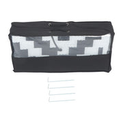 DURAFORCE Black & White Outdoor Waterproof Plastic Rug For Camping Outdoor Carpet 8x10ft