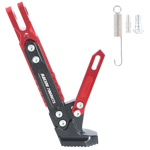 DURAFORCE CNC Adjustable Motorcycle Kickstand Foot Side Support Stand Aluminum Alloy