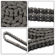 DURAFORCE #35-2 Duplex Roller Chain 10 Feet Heavy Duty Double Strand with 2 Master Links