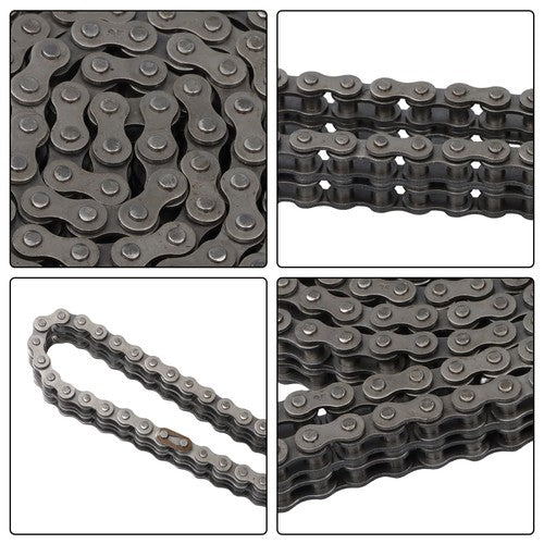 DURAFORCE #35-2 Duplex Roller Chain 10 Feet Heavy Duty Double Strand with 2 Master Links