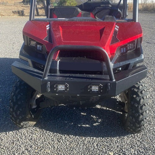 DURAFORCE For Polaris Ranger 400 500 800 Front Bumper Ranger 570 EV ETX w/LED Light 11-21
