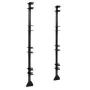 DURAFORCE For Enclosed/Open Trailer Pair 4 Place Lockable Weeder Trimmer Rack Holders