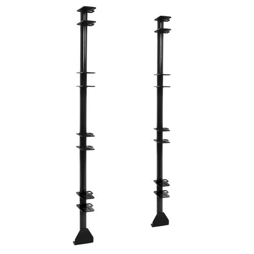 DURAFORCE For Enclosed/Open Trailer Pair 4 Place Lockable Weeder Trimmer Rack Holders
