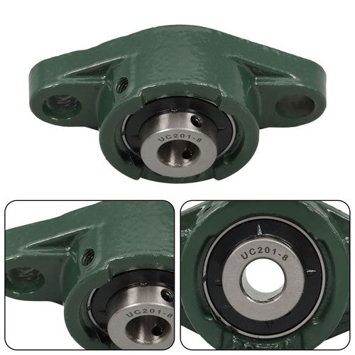 DURAFORCE 10Pcs UCFL201-8 Pillow Block Bearing 1/2" Bore 2 Bolt Flange Mounted New