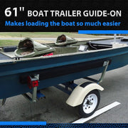 DURAFORCE 2PCS Adjustable Boat Trailer Bunk Board Guide-on 61" Feet Rail Sailboat Trailer