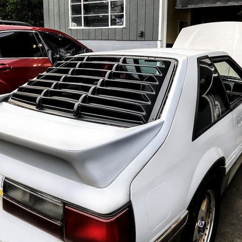 Black Rear Window Louver Sun Shade Cover for Ford Mustang Fastback 1979-1993