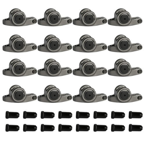 DURAFORCE For Chevy SBC 267 350 1.6 Ratio 7/16" Full Roller Rocker Arms No Self-Aligning