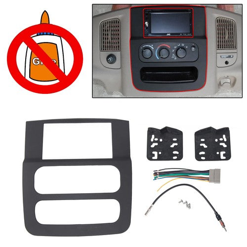 DURAFORCE Stereo Radio Double Din Install Dash Kit for Dodge Ram 1500 2500 3500 2002 2005
