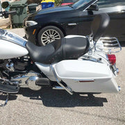 DURAFORCE Adjustable Backrest Sissy Bar Luggage Rack For Harley Touring Road Glide 2009-24