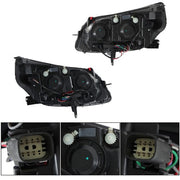 DURAFORCE Projector Headlights Halogen Black Housing For Chevy Malibu 2013-2016 Left&Right