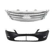 DURAFORCE Front Bumper Cover & Front Upper Grille Fit For Ford Taurus 2010 11 2012