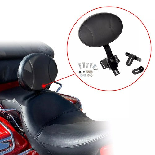 DURAFORCE Plug-in Driver Rider Backrest Pad For Harley CVO Touring Road King Glide 97-24