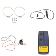 DURAFORCE 12V 2500LBS1.2HP Electric Winch 50ft Synthetic Rope Wireless & Wired Remote