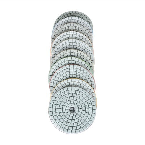 DURAFORCE Diamond Polishing Pads 3 inch Wet/Dry 10 Piece Set Granite Stone Concrete Marble
