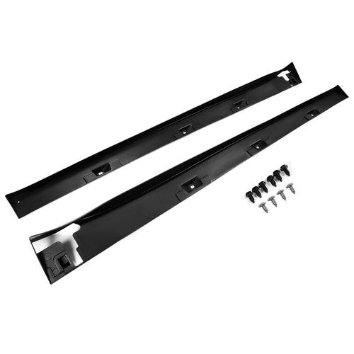 Side Skirt Extension for 16-2020 Honda Civic 4dr Sedan LX EX Si Blk Type R Style
