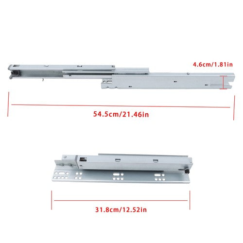 DURAFORCE 4 Pairs Undermount Drawer Slides 12 inch Undermount Soft Close Drawer Slides