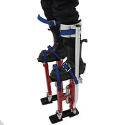 DURAFORCE Adjustable Height Drywall Stilts Aluminum Tool For Painting Painter Red 18"-30"
